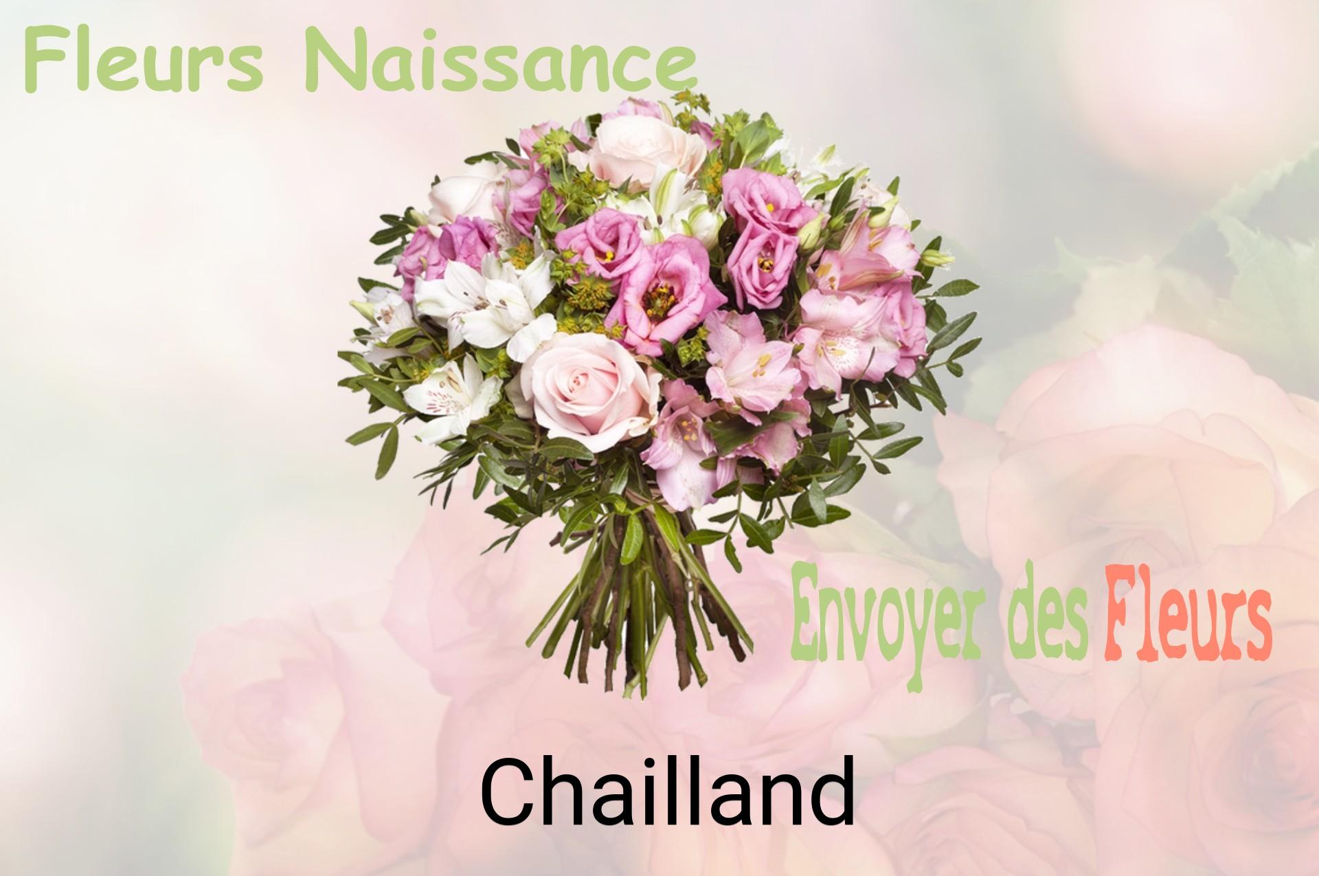 Bouquet de fleurs de naissance livré à Chailland